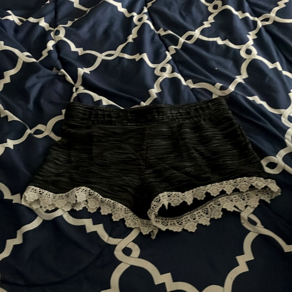 Black short shorts